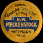 Timbre-monnaie Meckenstock - Allemagne - briefmarkenkapselgeld