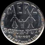 Timbre-monnaie Merz type 1 chromé - Allemagne - briefmarkenkapselgeld