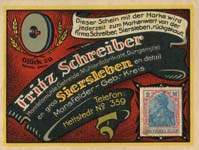 Timbre-monnaie Schreiber - Allemagne - Briefmarkengeld