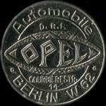 Timbre-monnaie OPEL - Berlin - Allemagne - briefmarkenkapselgeld