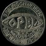 Timbre-monnaie OPEL - Braunschweig - Allemagne - briefmarkenkapselgeld