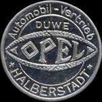Timbre-monnaie OPEL - Halberstadt - Allemagne - briefmarkenkapselgeld