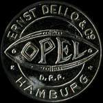 Timbre-monnaie OPEL - Hamburg - Allemagne - briefmarkenkapselgeld