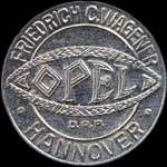 Timbre-monnaie OPEL - Hannover - Allemagne - briefmarkenkapselgeld