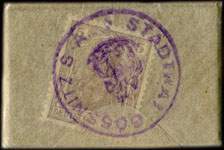 Timbre-monnaie Gössnitz - Allemagne - Briefmarkengeld