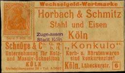 Timbre-monnaie Wechselgeld-Wertmarke - 10 pfennig rouge sur papier - face
