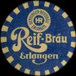 Timbre-monnaie Reif-Bräu blanc - Allemagne - briefmarkenkapselgeld
