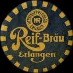 Timbre-monnaie Reif-Bräu jaune - Allemagne - briefmarkenkapselgeld