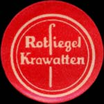 Timbre-monnaie Rotsiegel Krawatten - 10 pfennig orange sur fond jaune - avers