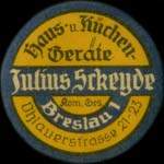 Timbre-monnaie Julius Scheyde - Allemagne - briefmarkenkapselgeld