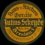 Timbre-monnaie Julius Scheyde - Allemagne - briefmarkenkapselgeld