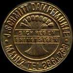 Timbre-monnaie J.Schmitt - Allemagne - briefmarkenkapselgeld