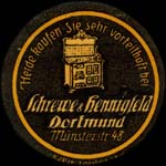 Timbre-monnaie Schrewe & Hennigfeld - Allemagne - briefmarkenkapselgeld
