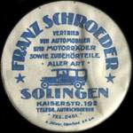 Timbre-monnaie Franz Schroeder à Solingen type 2 - 30 pfennig vert sur fond rose - avers