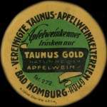 Timbre-monnaie Taunus Gold - Bad Homburg - 10 pfennig olive sur fond vert - avers