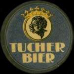 Timbre-monnaie Tucher Bier - 25 pfennig marron sur fond rose - avers