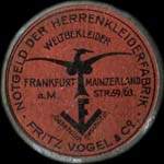 Timbre-monnaie Fritz Vogel & Co - Allemagne - briefmarkenkapselgeld