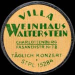 Timbre-monnaie Walterstein - Allemagne - briefmarkenkapselgeld