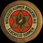Timbre-monnaie Wickler-Kpper  Elberfeld-Barmen - 20 pfennig vert sur fond rouge - avers