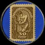 Timbre-monnaie Austroreklame - Wien - 30 heller sur fond bleu - revers