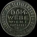 Timbre-monnaie Dom-Webe - Gesellschaft fr textilerzeugnisse M.B.H. - 25 kronen sur fond marbr - avers