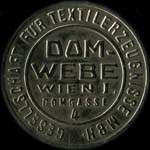 Timbre-monnaie Dom-Webe - Gesellschaft fr textilerzeugnisse M.B.H. - 100 kronen sur fond marron marbr 2 - avers