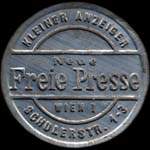 Timbre-monnaie Freie Presse - 200 kronen sur fond dor - avers