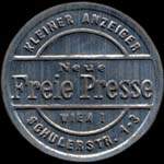 Timbre-monnaie Freie Presse - 700 kronen sur fond doré - avers