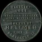 Timbre-monnaie Bankhaus Hellmer - 30 heller sur fond saumon - avers