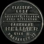 Timbre-monnaie Bankhaus Hellmer - 1/2 krone sur fond marbr - avers