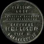 Timbre-monnaie Bankhaus Hellmer - 15 kronen sur fond jaune lign - avers