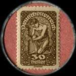 Timbre-monnaie H.Jacobi.IV.Kettenbrckeng.18.I.Strallburg.4 - alle spiel und rauch artikel - 30 heller sur fond saumon - revers