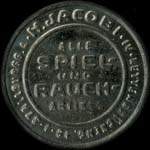 Timbre-monnaie H.Jacobi.IV.Kettenbrckeng.18.I.Strallburg.4 - alle spiel und rauch artikel - 25 kronen sur fond marbr - avers