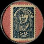 Timbre-monnaie Hans Kodrnja - Wien - 50 heller sur fond saumon - revers