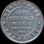 Timbre-monnaie Hans Kodrnja - Wien - 100 kronen sur fond dor pointill - avers