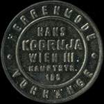 Timbre-monnaie Hans Kodrnja - Wien - 100 kronen sur fond orange - avers