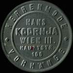 Timbre-monnaie Hans Kodrnja - Wien - 500 kronen sur fond dor - avers