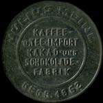 Timbre-monnaie Julius Meinl - 500 kronen avec inscriptions sur fond - avers