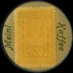 Timbre-monnaie Julius Meinl - 500 kronen avec inscriptions sur fond - revers