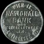 Timbre-monnaie Nationale Bank - 30 heller sur fond marbr - avers