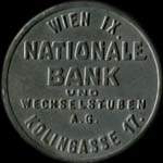 Timbre-monnaie Nationale Bank - 30 heller sur fond orange - avers