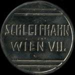 Timbre-monnaie Schleifhahn - Wien VII - 15 kronen sur fond rose - avers