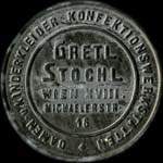 Timbre-monnaie Gretl Stochl - Wien - 80 kronen sur fond rose - avers