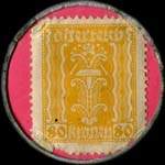 Timbre-monnaie Gretl Stochl - Wien - 80 kronen sur fond rose - revers