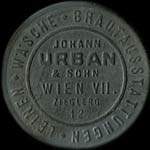 Timbre-monnaie Johann Urban & Sohn - Wien - 100 kronen sur fond rose - avers