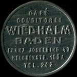 Timbre-monnaie Wiedhalm Baden - 100 kronen sur fond dor - avers