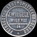 Biefmarkenkapselgeld J.Wiegele - timbre-monnaie - encased stamp