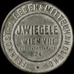 Timbre-monnaie J. Wiegele - 15 kronen sur fond dor - avers