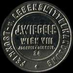 Timbre-monnaie J. Wiegele - 20 kronen sur fond marbr - avers