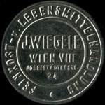 Timbre-monnaie J. Wiegele - 40 kronen sur fond marbr - avers